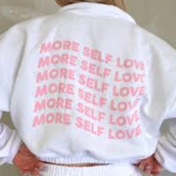 More Self Love Cropped Sweatshirt (M/L) - Picture 1 of 6